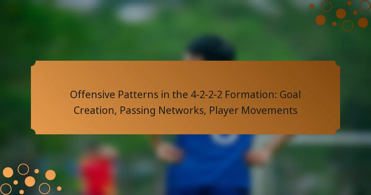 Offensive Patterns in the 4-2-2-2 Formation: Goal Creation, Passing Networks, Player Movements